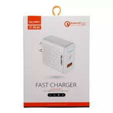 Cargador Carga Rápida 18w Qc 3.0 + Cable Usb Tipo C 1 Metro