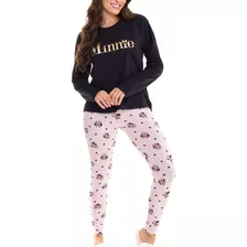 Pijama Feminino Longo Minnie Mouse 26.03.0054