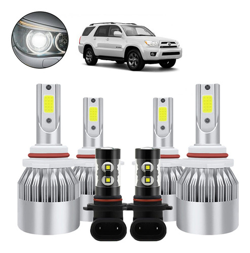 Luz Alta/baja/niebla Kit Faros Led 8000lm For Toyota Toyota Matrix