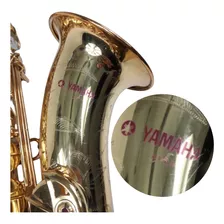 Sax Tenor Yamaha Yts 62 Laqueado Dourado Purple Logo