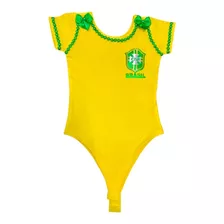 Body Brasil Personalizado Manga Curta Para Copa Envio Já 