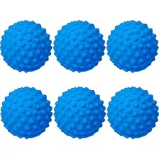 Kit 06 Bolinha Cravo Fisioterapia Anti Stress Mão Bola Pet Cor Azul