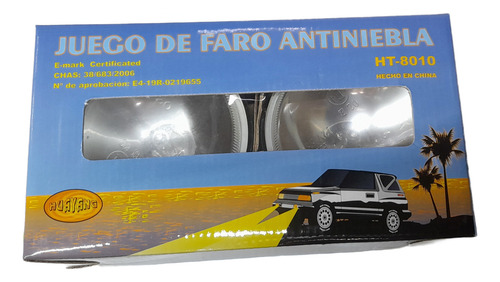Par De Faros Aux Redondo C/base Vidrio Liso H3 12v 55w 115mm