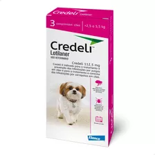 Antipulgas Credeli Cães 2,5kg A 5,5kg - 112,5mg 3 Comp