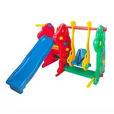 Playground Multiplay Infantil C/ Escorregador/balanço/cesta