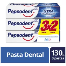 Pack Pasta Dental Pepsodent Extra Whitening 3 Unidades De 130g