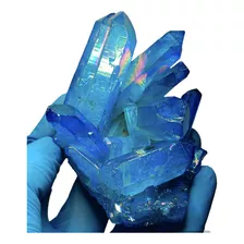 Clúster Cuarzo Cristal Aura Aqua 