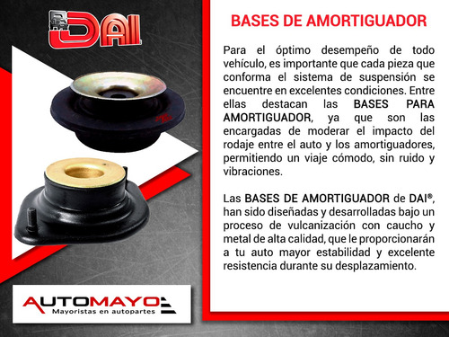2-bases Para Amortiguador Del Dai Vibe Pontiac 03-08 Foto 4