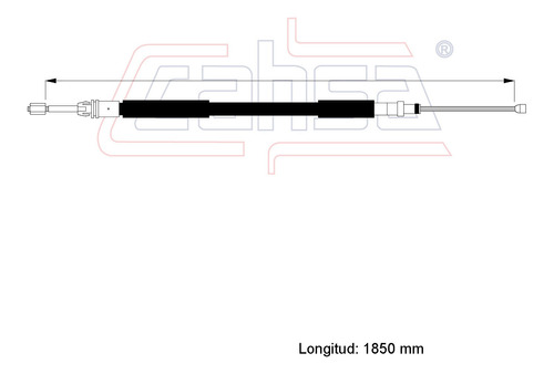 Chicote Freno Trasero Derecho Peugeot 206 2006 1.6l Cahsa Foto 2