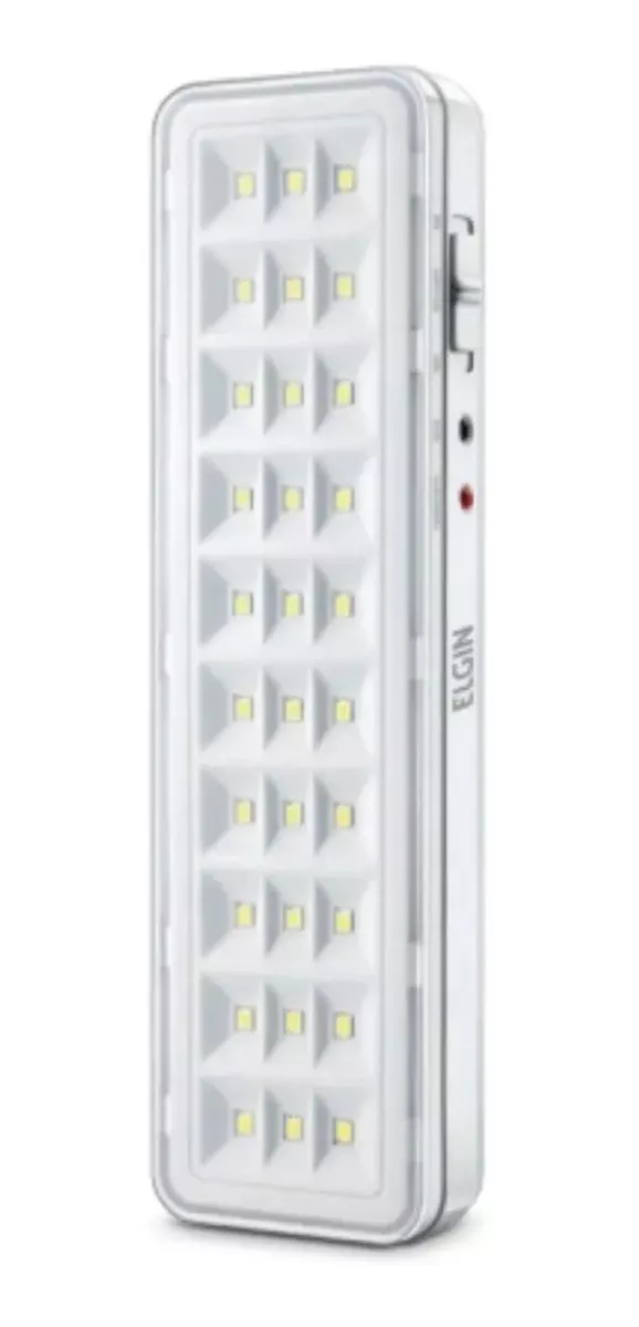 Luminária De Emergência Elgin 48lem3010000 Led Com Bateria Recarregável 2 W 100v/240v Branca