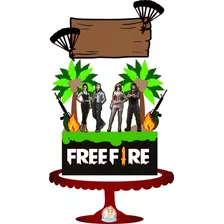 Arquivo De Corte - Topo De Bolo Free Fire