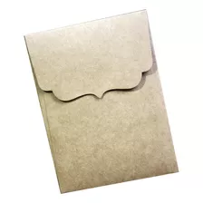 Envelope Bico Vertical - 75 Pç Kraft P/ Convite Em Pé 15x21