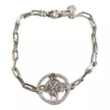 Pulsera Nudo De Bruja Con Microcirconia En Plata Ley .925