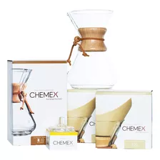 Chemex Paquete Serie Classic De 10 Tazas 200 Filtro.