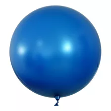 1 Uni Balão Bubble Cromado 24 Pol 60 Cm Mundo Bizarro Cor Azul