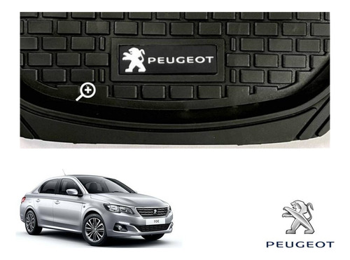 Tapetes 3d Logo Peugeot + Cubre Volante 301 2015 A 2022 2023 Foto 7