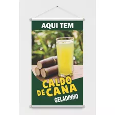 Banner Divulgação Caldo De Cana 100x60cm