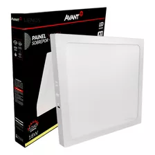 Painel Sobrepor Quadrado Alu 18w 4000k Bivolt Original Avant