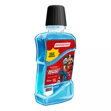 Enxaguante Bucal Infantil Antisséptico Zero Álcool Tutti Frutti Justice League Dentalclean Frasco 300ml