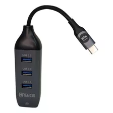 Hub Tipo C 3x Usb 3.0 Cabo Internet Rj45 Adaptador Ethernet