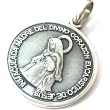 Medalla Virgen Del Cerro Salta Escapulario 20 Mm. Plata 925