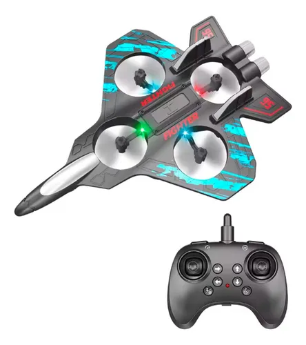 Primera imagen para búsqueda de drone avion de combate con control remoto niños juguete