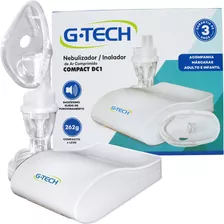 Aparelho Nebulizador Inalador Baixo Ruído G-tech Compact Dc1