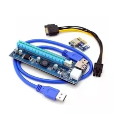 Cabo Riser Pci-e Card V006 Usb 3.0 Pci-e Mineração Ethereum