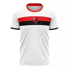 Camiseta Flamengo Stencil Masculina - Branco