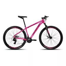 Mountain Bike Alfameq Makan Aro 29 19 24v Freios De Disco Mecânico Câmbios Index Cor Rosa