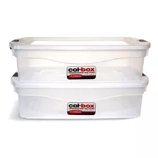 Caja Plástica Mega Col Box 25 Lts Art 9406 X 2 U. Colombraro