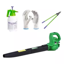 Kit Jardinagem Com Soprador Pulverizador Tesoura E Luvas