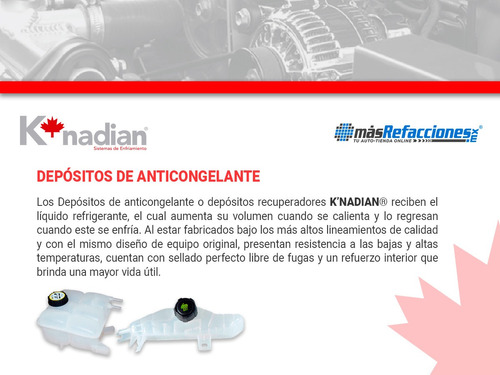 Deposito Anticongelante K-nadian Volvo V50 L5 2.4l 05 Al 10 Foto 5