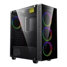 Case Gamemax Draco Xd Vidrio Temp Gabinete 4 Ventilador Argb