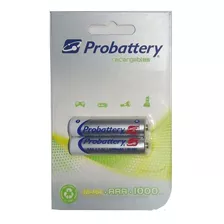 Pila Aaa Probattery X 2u Pilas Recargables Bateria 1000 Mah