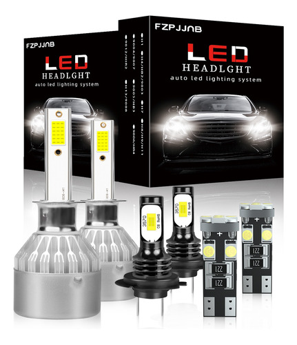 Kit De Faros Led H1 H7 De Alta Y Baja Luz Para Peugeot 30000