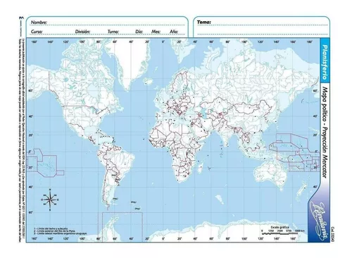 Tercera imagen para búsqueda de mapa planisferio libreria