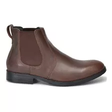 Bota Botina Chelsea Slim Couro Camurça Brete Boots Agro 1000