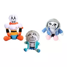 Pack De Peluches Sans Versiones Y Papyrus Undertale.