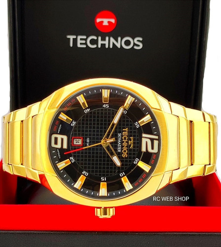 Relógio Masculino Technos Lançamento Dourado Sky Master