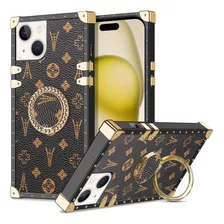 Wollony Funda Cuadrada Compatible Con Phone 15, Elegante Y