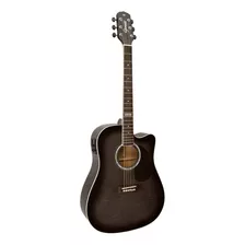 Violão Giannini Folk Aço Gf-1d Translucent Black