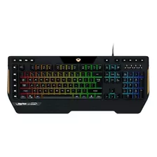 Teclado Gamer Meetion K9420 Qwerty Inglés Us Color Negro Con Luz Rgb