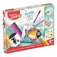 Blow Pen Art String Marcadores Aerografo Maped Creativ