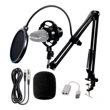 Kit Microfono Condenser Profesional Brazo Filtro Araña Bm800