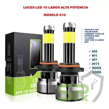 Luces Led Carro 10 Lados H1 H4 H7 H119005 9006 Alta Potencia