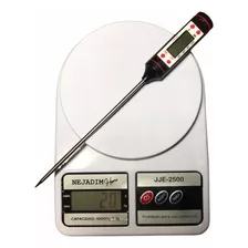  Balanza Y Termometro Cocina Digital Alimentos Comida 10kg