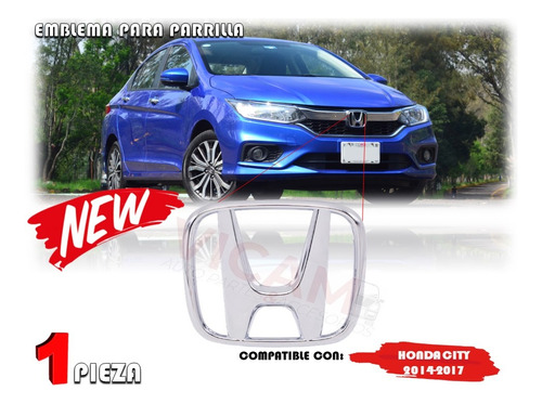 Emblema Para Parrilla Honda City Del 2014 Al 2017 Foto 3