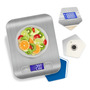 Balança Digital Cozinha Fitness Inox 10kg Alimentos Visor Grande Alta Precisão Pesar Dieta Portátil Profissional E... 10 Kg