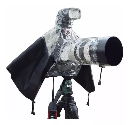 Rain Cover Protector Lluvia Cámara Canon Nikon Sony